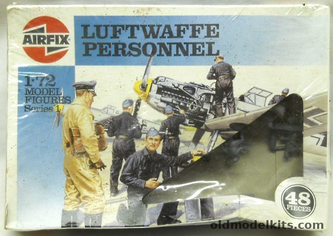 Airfix 1/76 German WWII Luftwaffe Personnel - (48 Pieces Total), 01755 plastic model kit